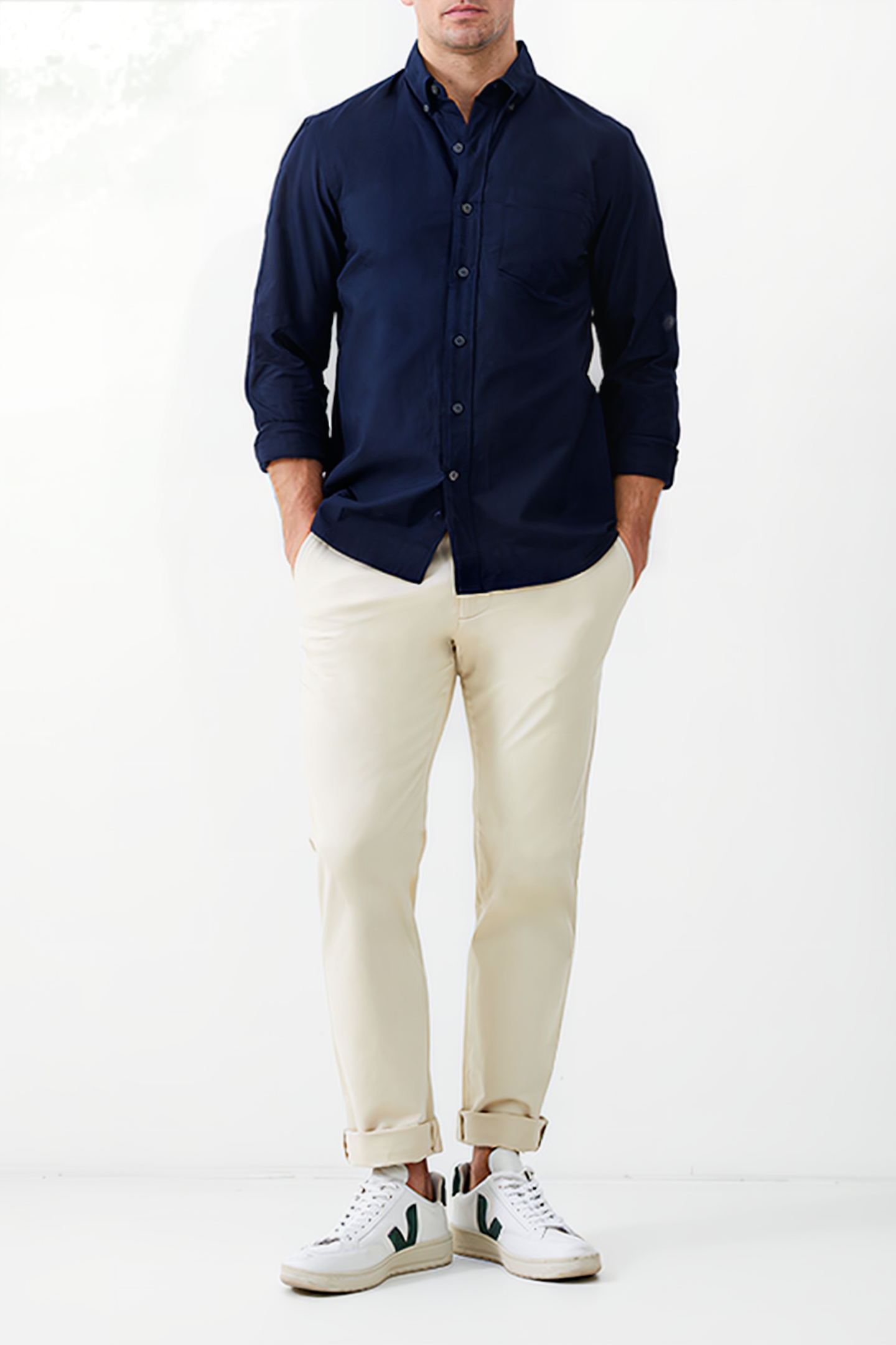 LONG SLEEVE OXFORD SHIRT BLUE 2