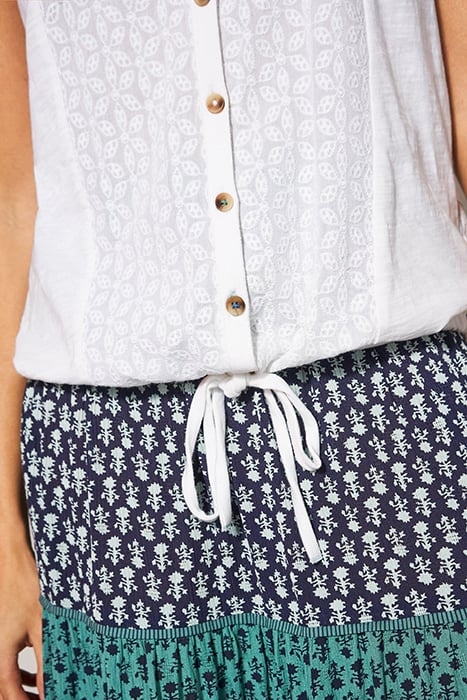 FLOWING GRAES JERSEY SHIRT BRILLIANT WHITE 4