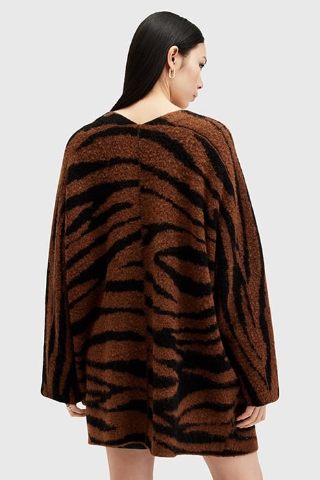 ZOE TIGER CARDIGAN SUGAR BROWN 2