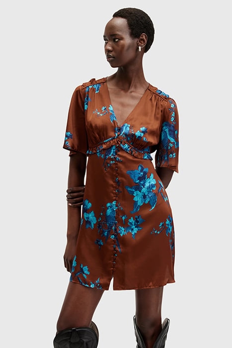 TIAN IONA DRESS RUST RED 1