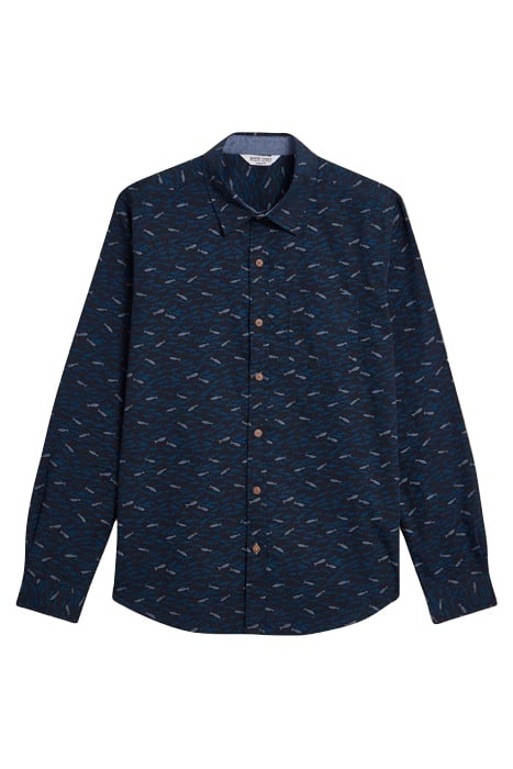 SHOAL PRINTED  SHIRT NAVY PRINTED 1