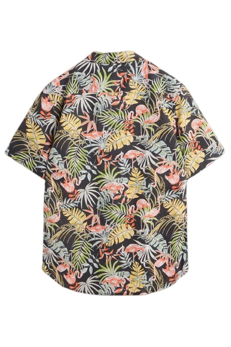 FLAMINGO PRINTED  SHIRT BLACK PRINTED 2