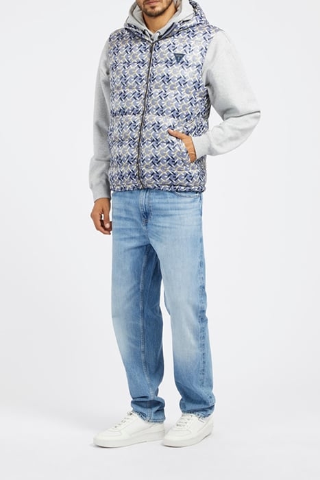 SUPER LIGHT PUFFA VEST G CHAIN BLUE AOP 3