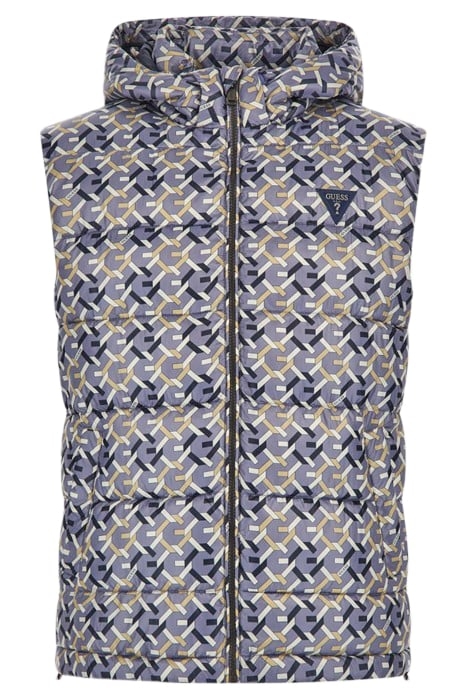 SUPER LIGHT PUFFA VEST G CHAIN BLUE AOP 4
