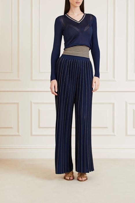 NYX SWEATER PLISSE P SECRET BLUE 3