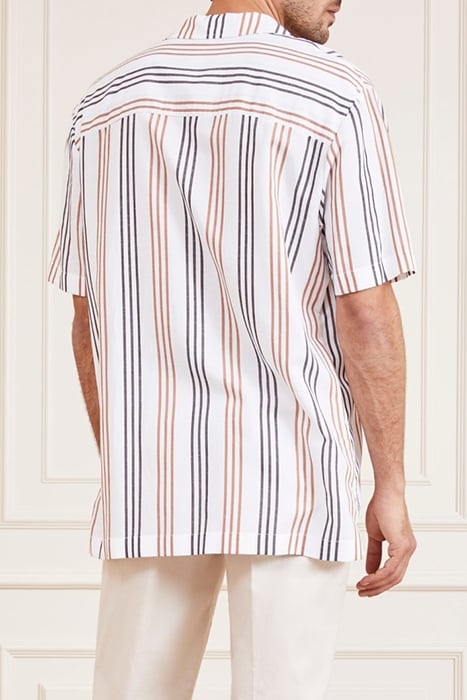 BILLY BOWLING SHIRT BLACK BROWN CASUAL STRIPES 2