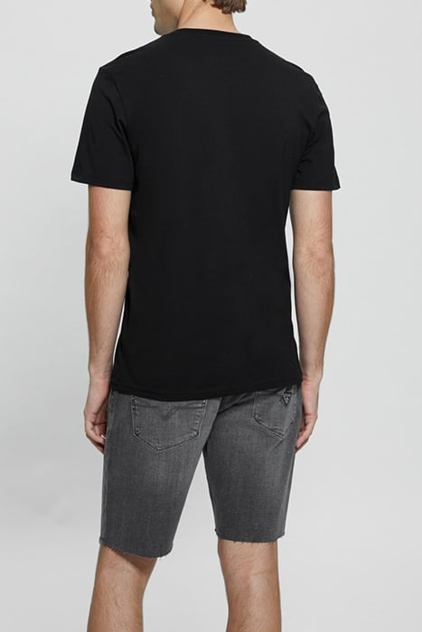 SS CN GUESS LOGO TEE JET BLACK A996 2