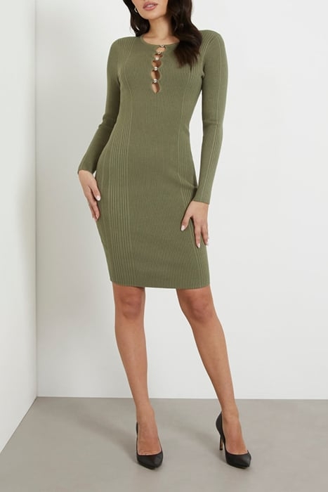 LS ALPHABET CHARM MELISSA DRS LICHEN LEAF GREEN 3