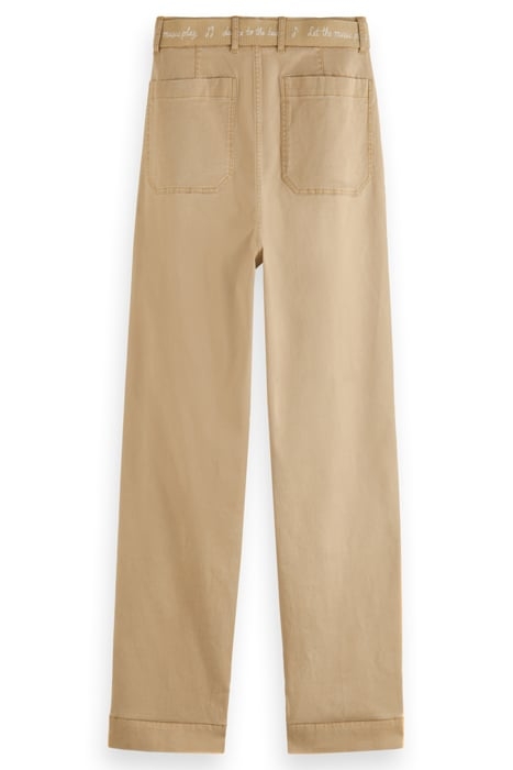 FAYE - HIGH RISE RELAXED TAPERED LEG PAPER BAG UTILITY PANTS 5