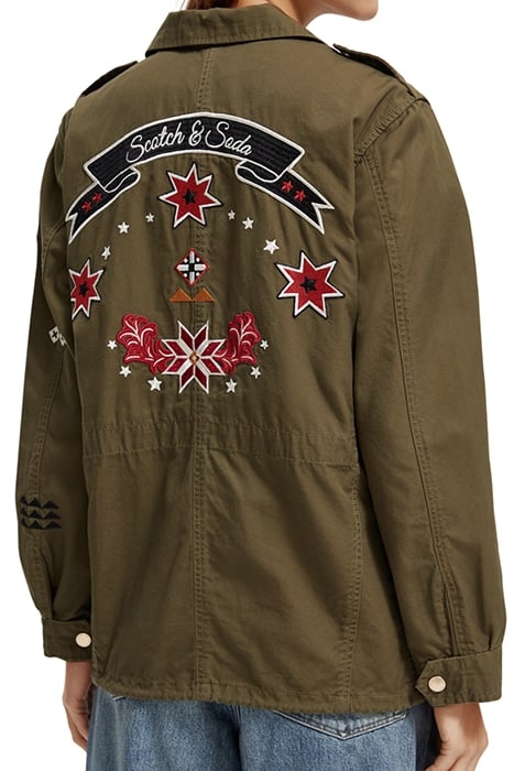 EMBROIDERED FESTIVAL JACKET MILITARY 8