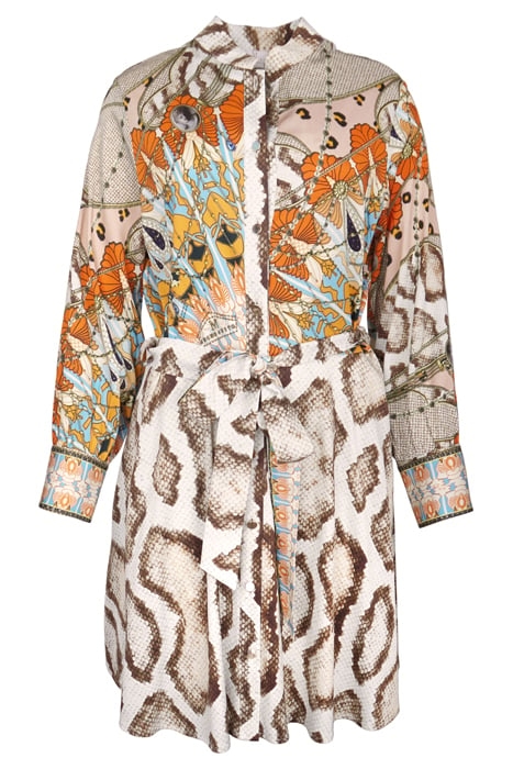 DRESS LOUVAIN ORANGE SNAKE SHORT 3