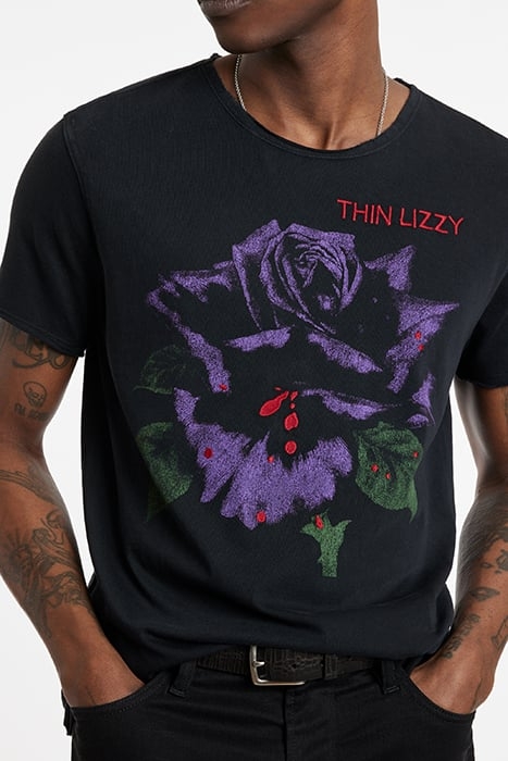 SS RAW EDGE TEE - THIN LI BLACK 3