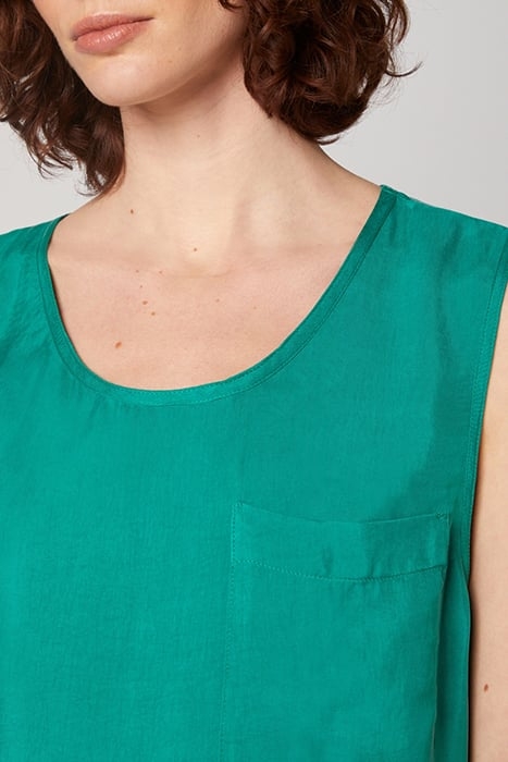 ROUND COLLAR SLEEVELESS OVERSIZE TOP RIVIERA 5