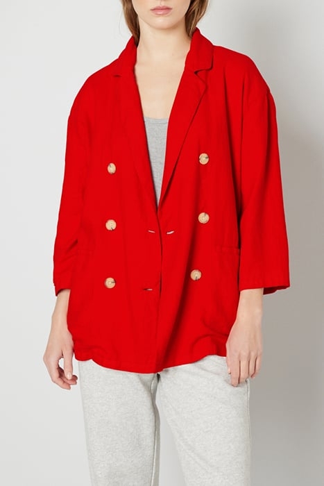 7/8 SLEEVES STRAIGHT BLAZER PIMENT 1