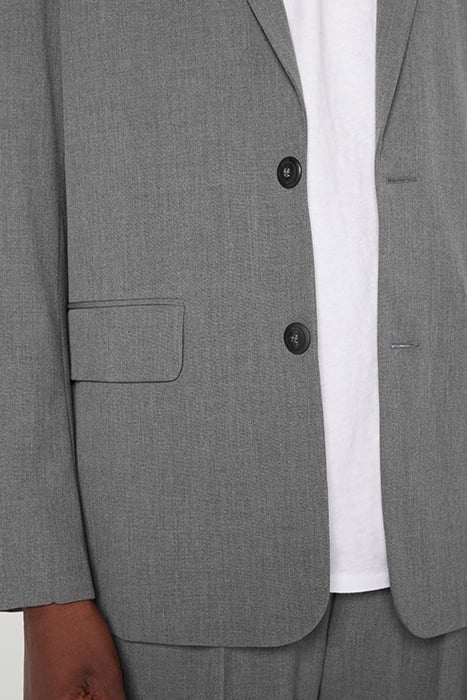 SHORT STRAIGHT BLAZER CENDRE CHINE 4