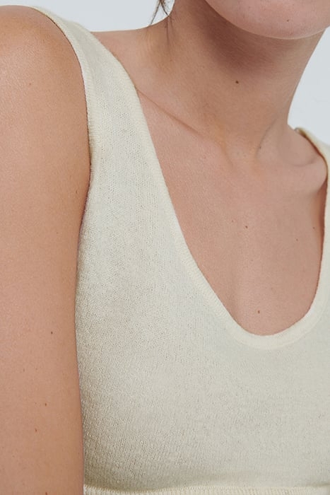 SPORT BRA WITH ROUND NECKLINE NACRE 5