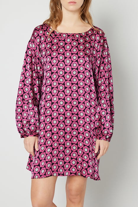 LS SHORT A SHAPE BOAT COLLAR DRESS SYLVIE 1