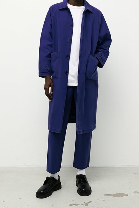 LONG SLEEVES COAT INDIGO VINTAGE 6