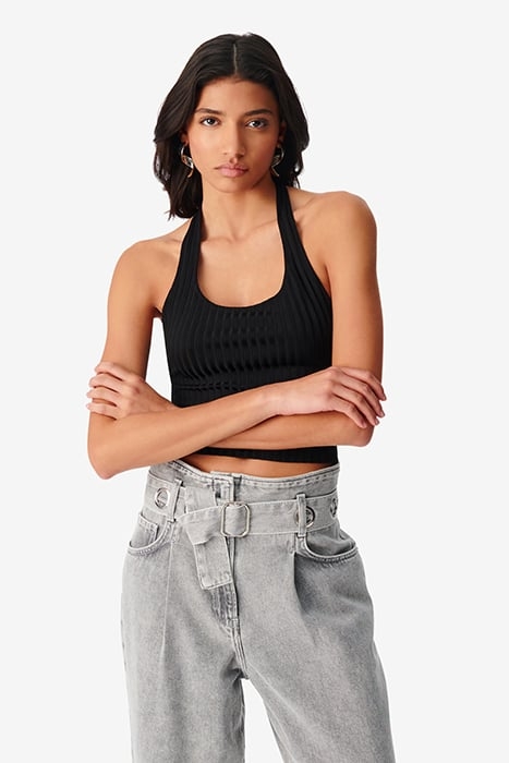 BANA TANK TOP IN BLACK 4