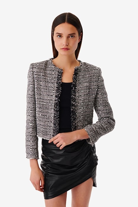 ZICO CROPPED JACKET IN SILVER 1