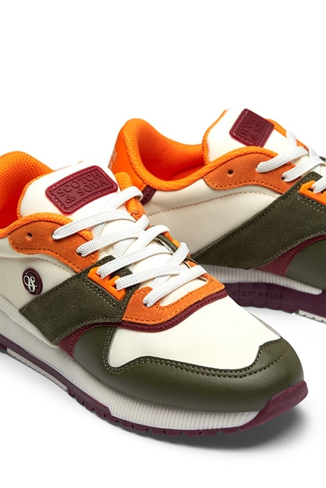 GIRLS VIVINA SNEAKER ARMY GREEN MULTI 6