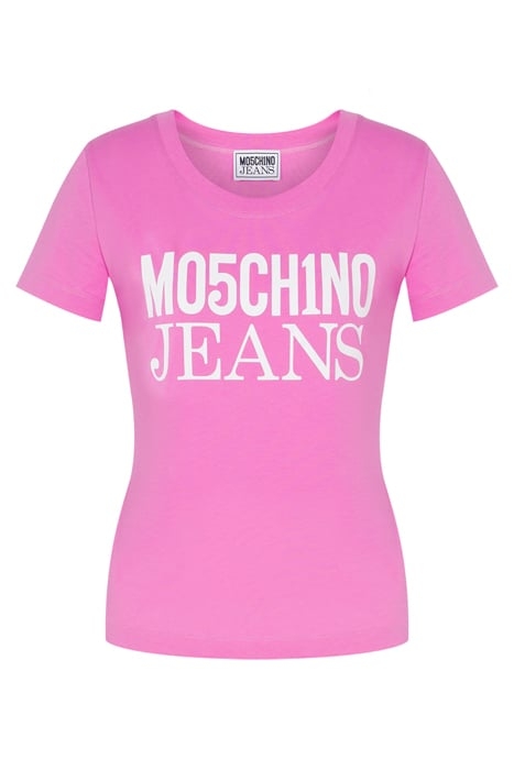 LOGO PRINT JERSEY T-SHIRT PINK 3