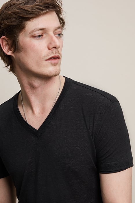 SS VNECK JRSY KNT BLACK 3