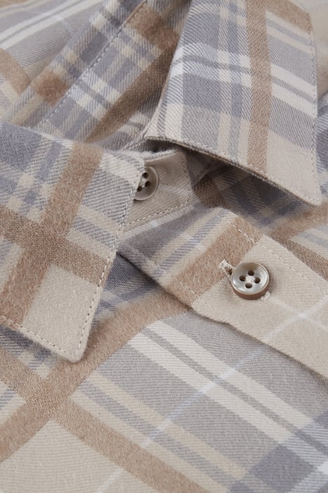 SAMMI, SHIRT BEIGE CHECK 3