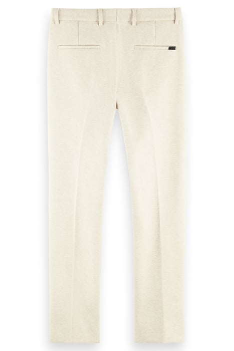 MOTT - SUPER SLIM-FIT YARN-DYED KNITTED CHINO STONE MELANGE 2