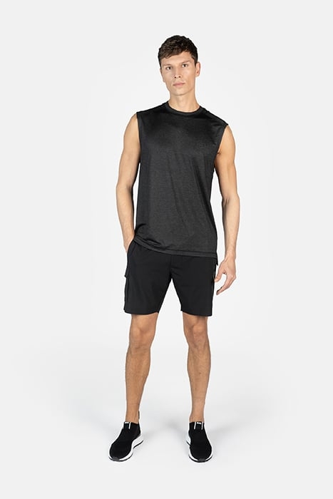 ATHLETIC REGULAR FIT TANK JET BLACK 3