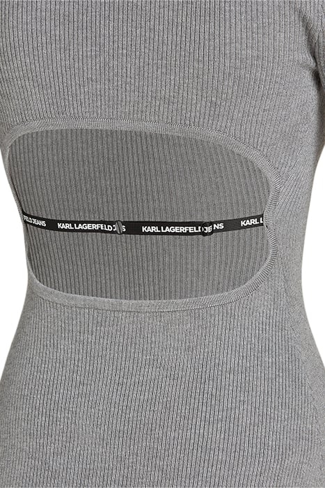 KLJ KNITTED BODY DRESS MID GREY 4