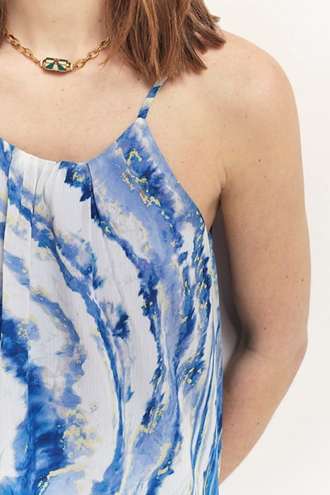 CASSIS - ESTATE BLUE TOP WITH AZURE WAVES PRINT 4