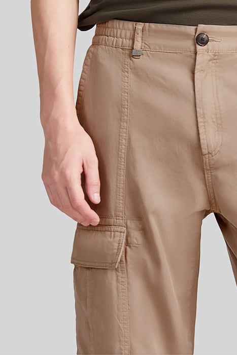 BEIGE LYOCELL® CARGO TROUSERS 5