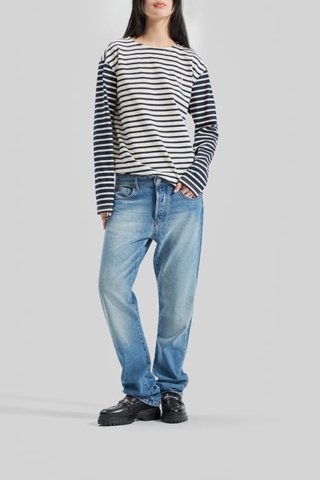 UNISEX ORGANIC COTTON SAILOR-STRIPE GENDER FREE T-SHIRT 3