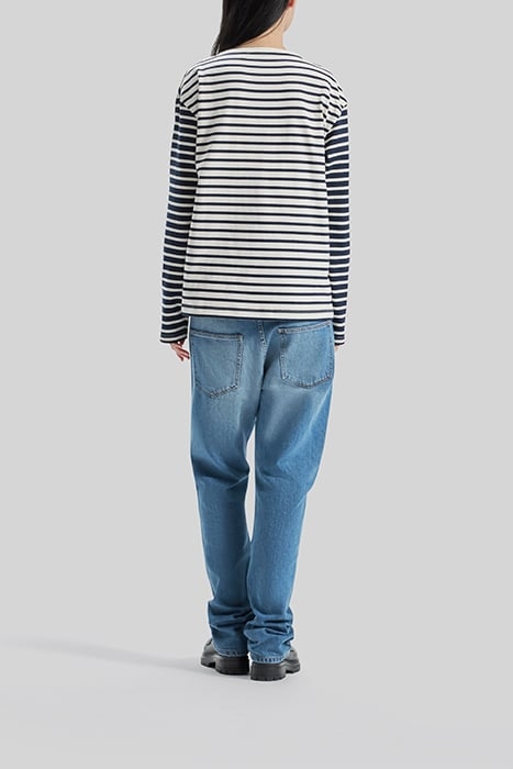 UNISEX ORGANIC COTTON SAILOR-STRIPE GENDER FREE T-SHIRT 4