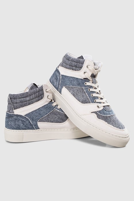 BLUE DENIM CANVAS TRAINERS 5