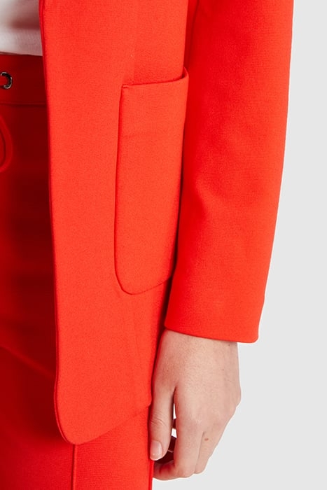 CRIMSON RED MILANO KNIT SUIT JACKET 5