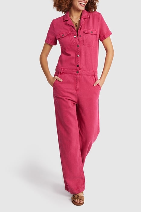 MAGENTA DENIM JUMPSUIT 1