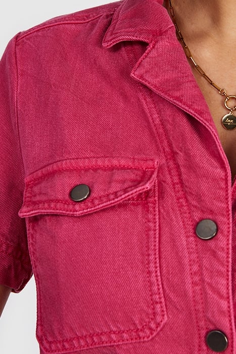 MAGENTA DENIM JUMPSUIT 5