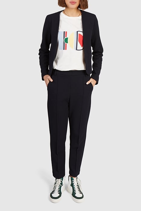 NAVY KNIT TROUSERS 3