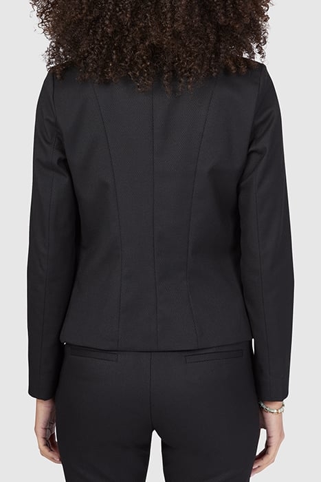 BLACK JACQUARD SUIT JACKET 2