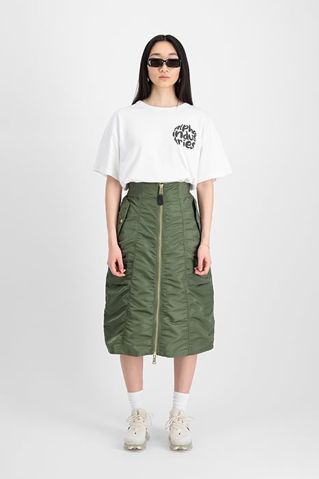 MA-1 MIDI SKIRT SAGE-GREEN 3