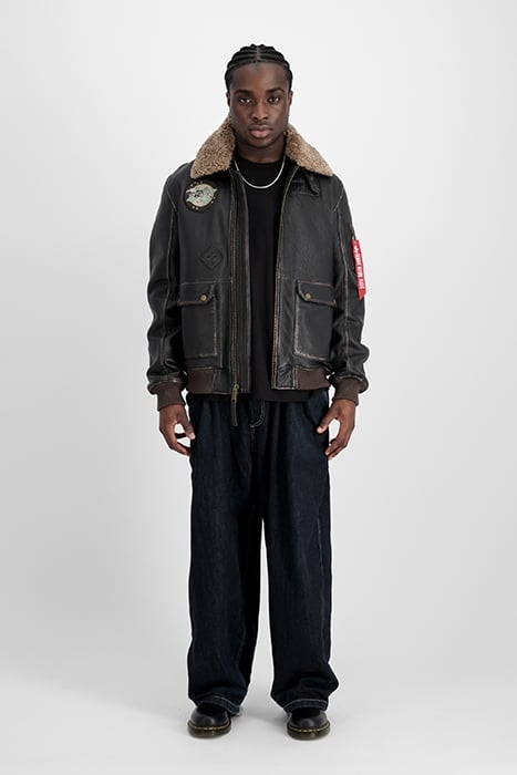 B-15 LEATHER CUSTOM VINTAGE BROWN 1