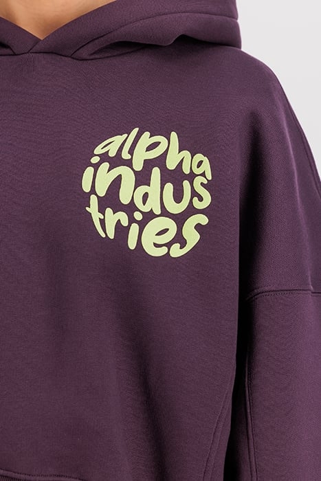 LOGO HOODIE PLUM 7