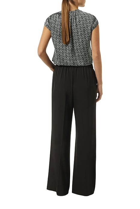 COMMA BLOUSES GREY/BLACK 2