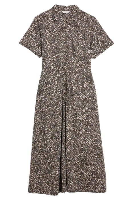 RUA JERSEY SHIRT DRESS BLACK PRINT 3