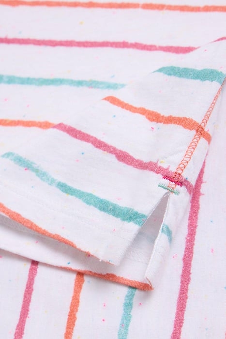 ABBIE STRIPE TEE IVORY MULTI 7