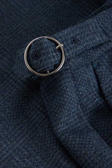 UNA TWEEDY WIDE LEG TROUSER NAVY MULTI 6