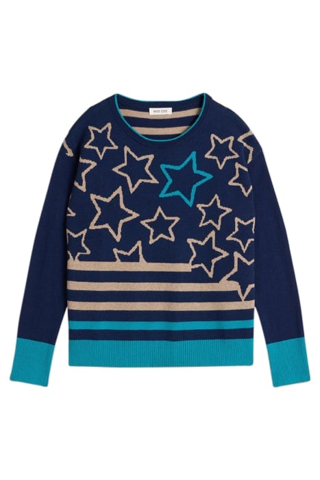 CITY MULTI STAR JUMPER NAVY MULTI 4
