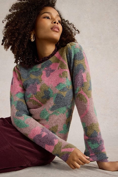 JODIE PRINTED FLORAL JUMPER GREEN MULTI 5